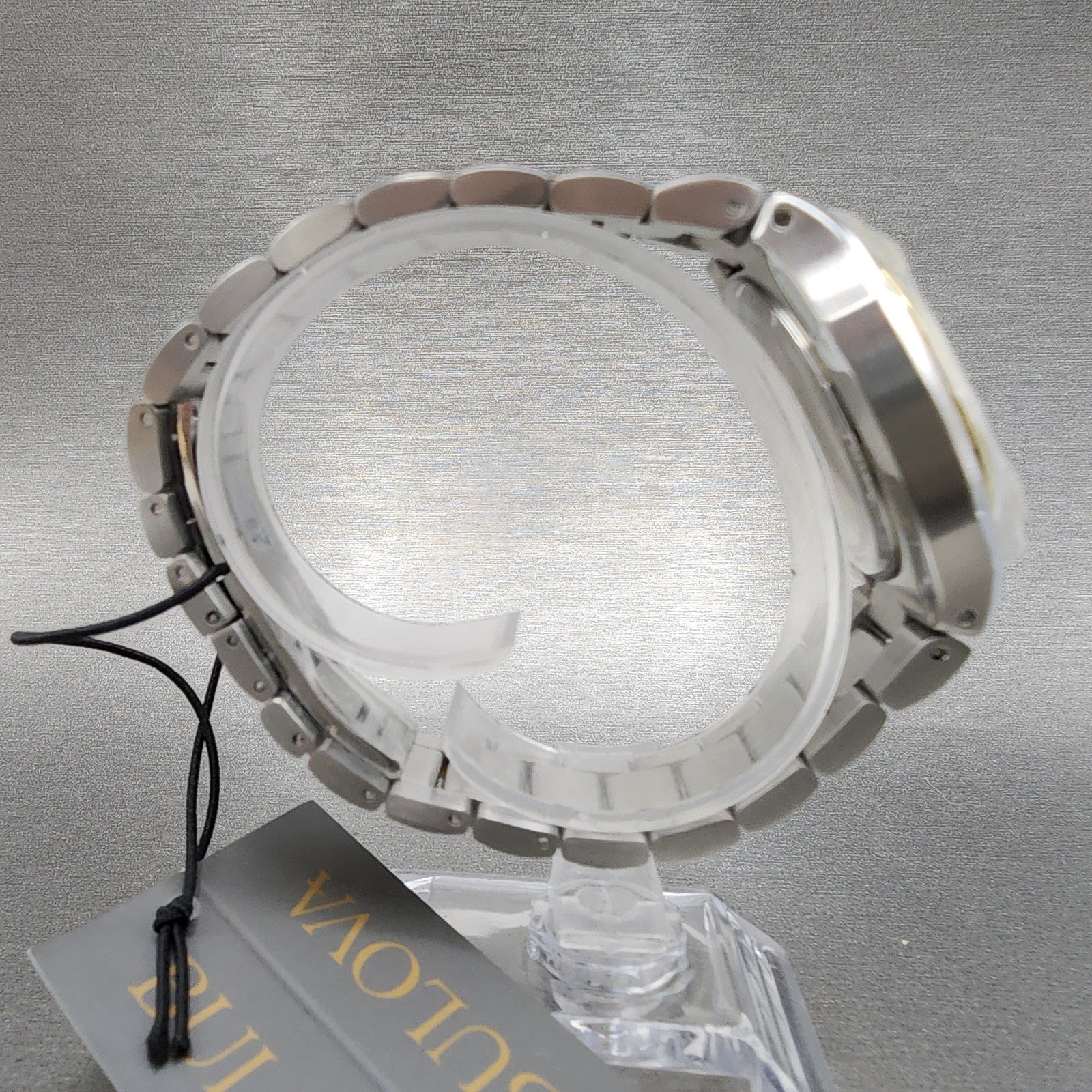 Bulova Surveyor Watch Women 34mm White Dial Two Tone Date Round Bracelet 98M1328