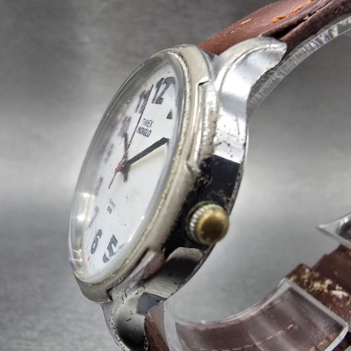 Timex Easy Reader Watch Men 35mm White Dial Silver Tone Indiglo Round New Batt2