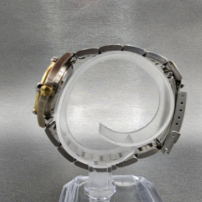 Wenger SAK Design Watch Women 29mm White Dial Two Tone Date Round New Batt A16