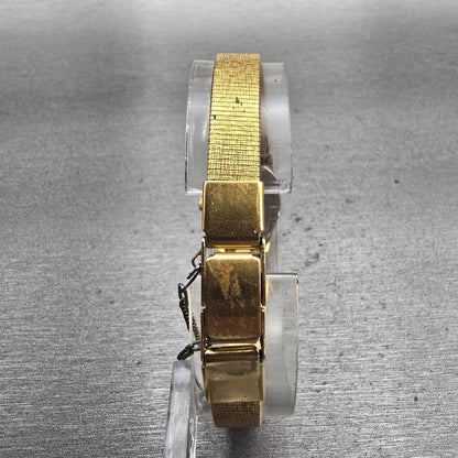 Seiko Watch Women 17mm Black Dial Gold Tone Oval 2Y00-0069 New Battery Vintage7