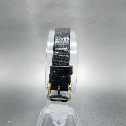 Seiko Exceline Watch Women 21mm Gold Dial Gold Tone Hexagon 12215010 New Batt7