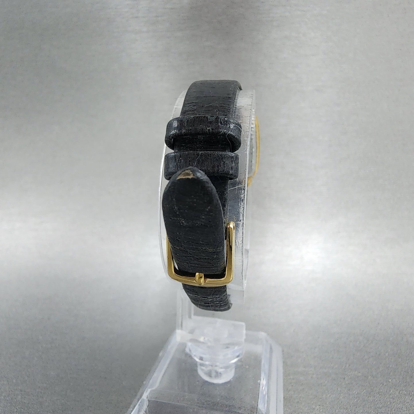Seiko Spirit Tank Watch Women 20mm Gold Dial Gold Tone 1F215b20 New Battery6