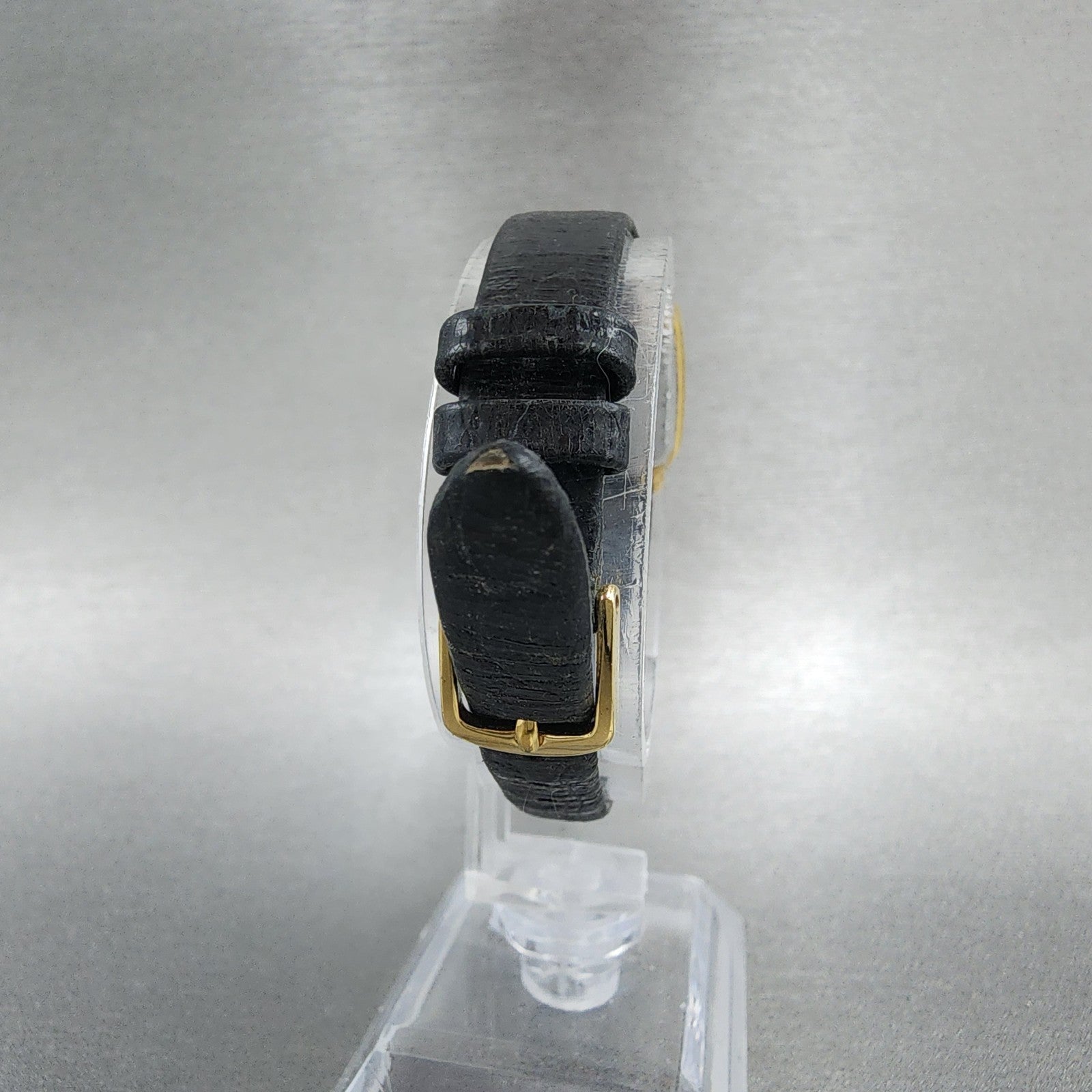 Seiko Spirit Tank Watch Women 20mm Gold Dial Gold Tone 1F215b20 New Battery6