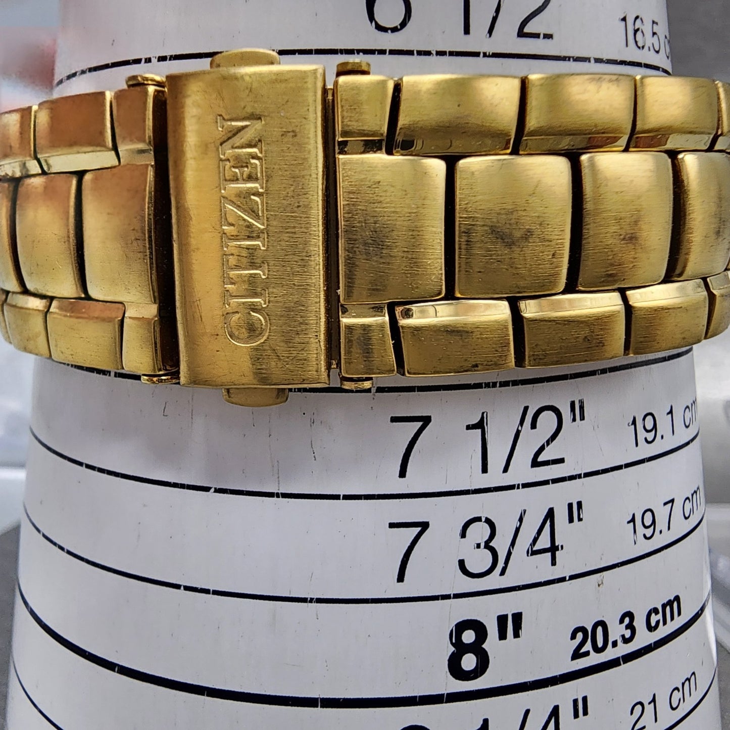 Citizen Watch Men 37mm Black Dial Gold Tone Round 2510H29850 New Battery10