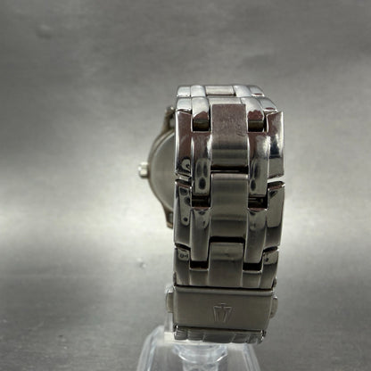 Bulova Watch Men 38mm Silver Dial Silver Tone Round 96A000 New Battery7