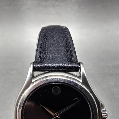 Movado Museum Watch Women 28mm Black Dial Silver Tone 84-E4-0823 New Battery4