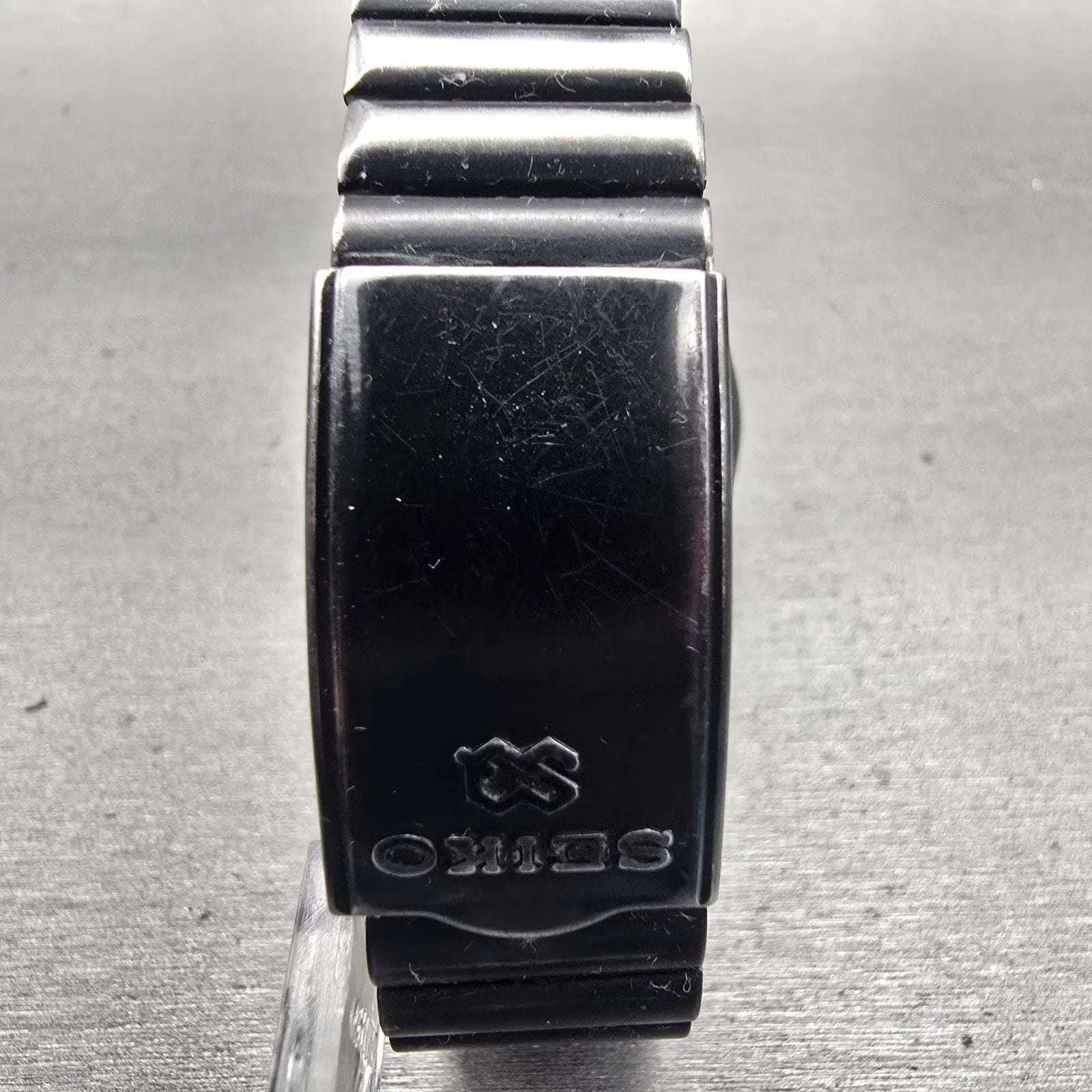 Seiko Sports 150 Watch Men 37mm Black Dial Black Tone Daydate 5H23-7029 New Batt7