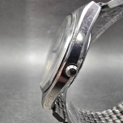 Seiko SQ Watch Men 35mm White Dial Silver Tone Dayadate READ!!! 8223-8029 NewBat3