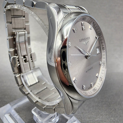 Longines Master Collection Automatic Watch Unisex 34mm Silver Dial Steel Works3