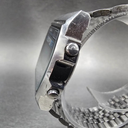 Alba Digital Watch Men 33mm Silver Alarm Chronograph Y749-5140 VTG Seiko PARTS3