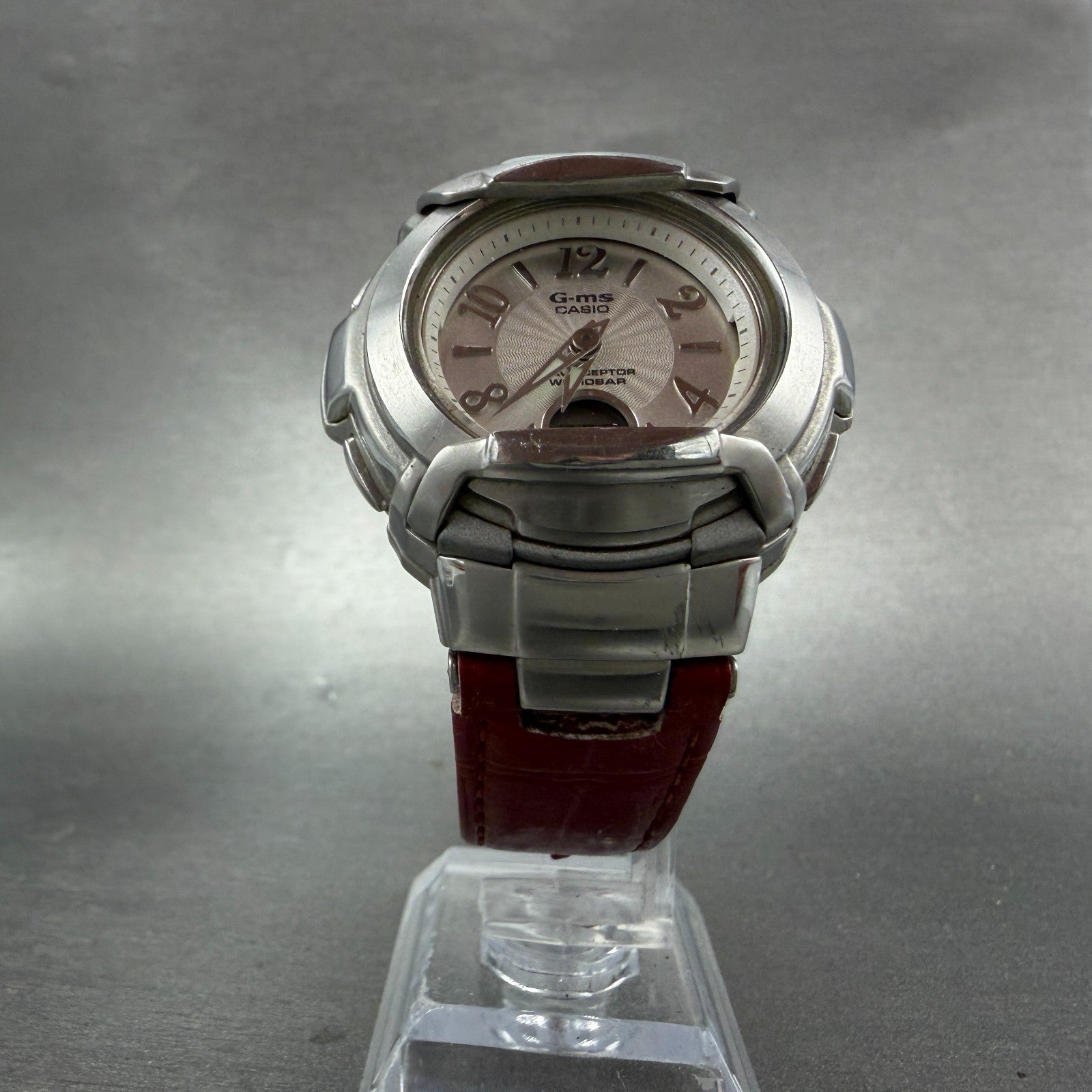 Casio baby-G Watch Women 41mm Silver Dial Steel Case MSCG-1100L New Battery5