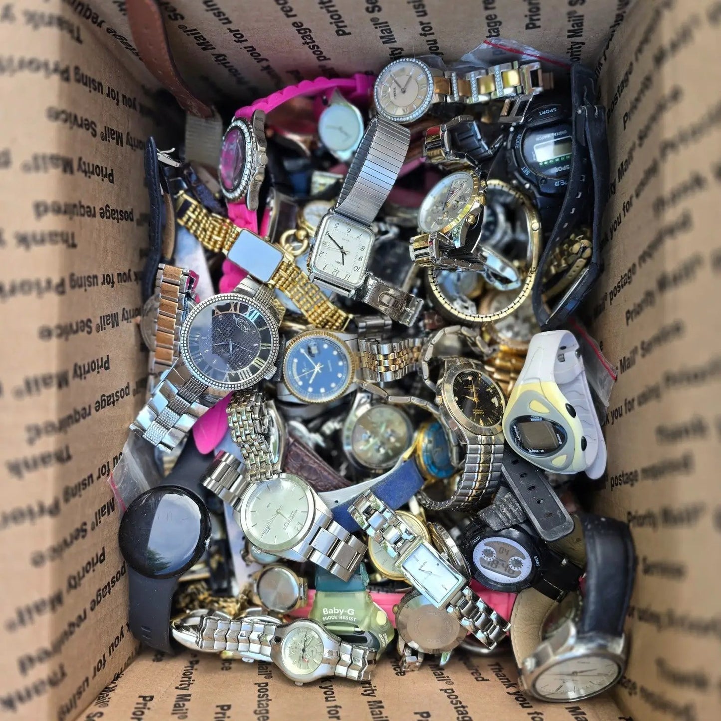 Watch Lot Men Women Casio Timex Michael Kors Wenger 15.6 LB VTG Modern PARTS1