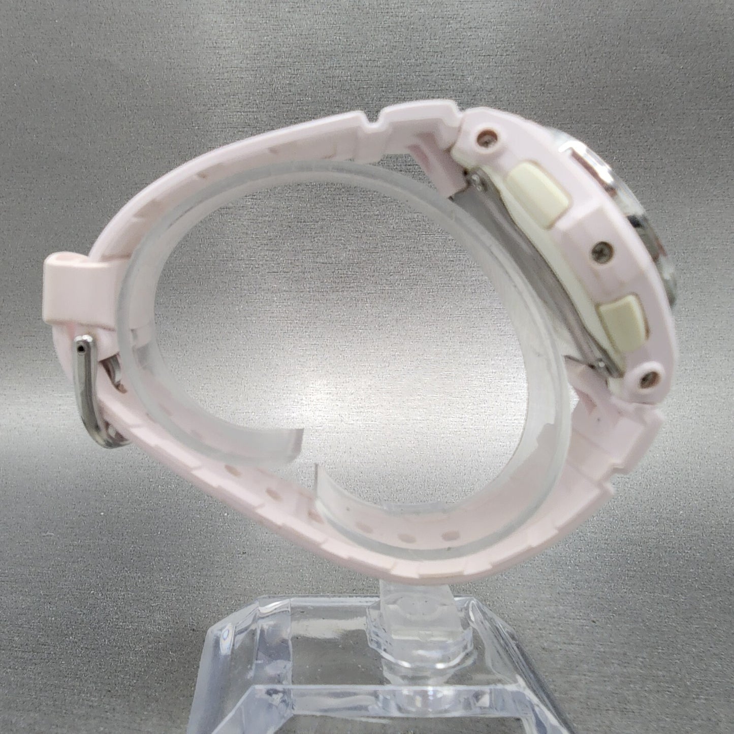 Casio BabyG Watch Women 38mm White Dial White Case Round BGA100 New Battery9
