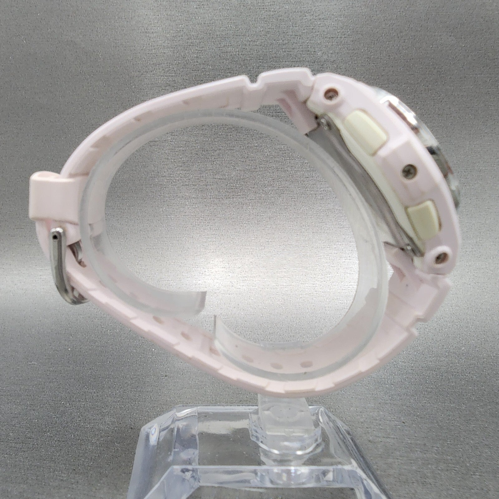 Casio BabyG Watch Women 38mm White Dial White Case Round BGA100 New Battery9