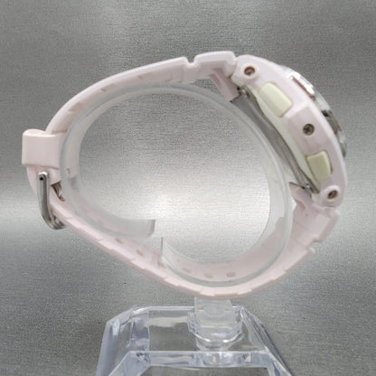 Casio BabyG Watch Women 38mm White Dial White Case Round BGA100 New Battery9