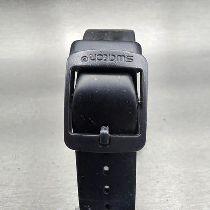 Swatch DARK REBEL Watch Men Black Dial Black Tone Daydate SUOB704 New Battery7