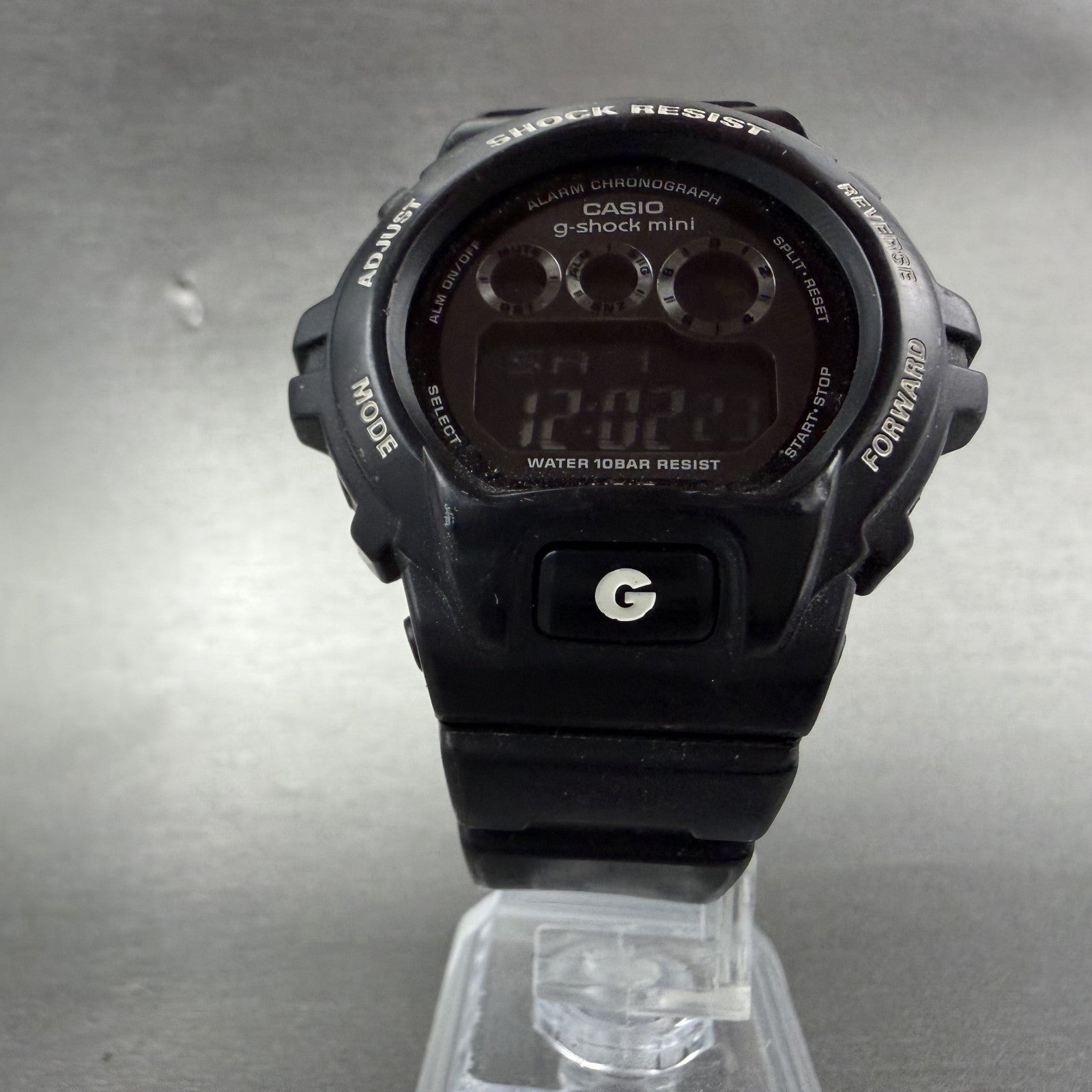 Casio  G-Shock Mini Watch Women 43mm Digital Black Alarm Chrono GMN-691 New Batt5
