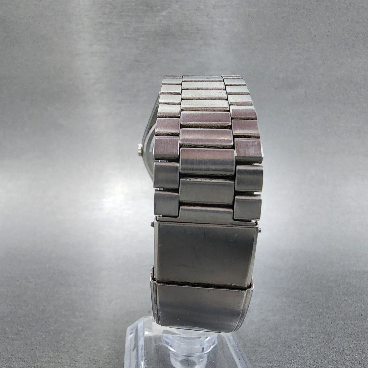 Seiko Type II Watch Men 34mm Silver Dial Silver Tone Daydate 7123-7080 PARTS