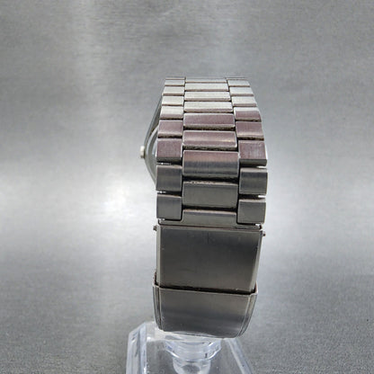 Seiko Type II Watch Men 34mm Silver Dial Silver Tone Daydate 7123-7080 PARTS