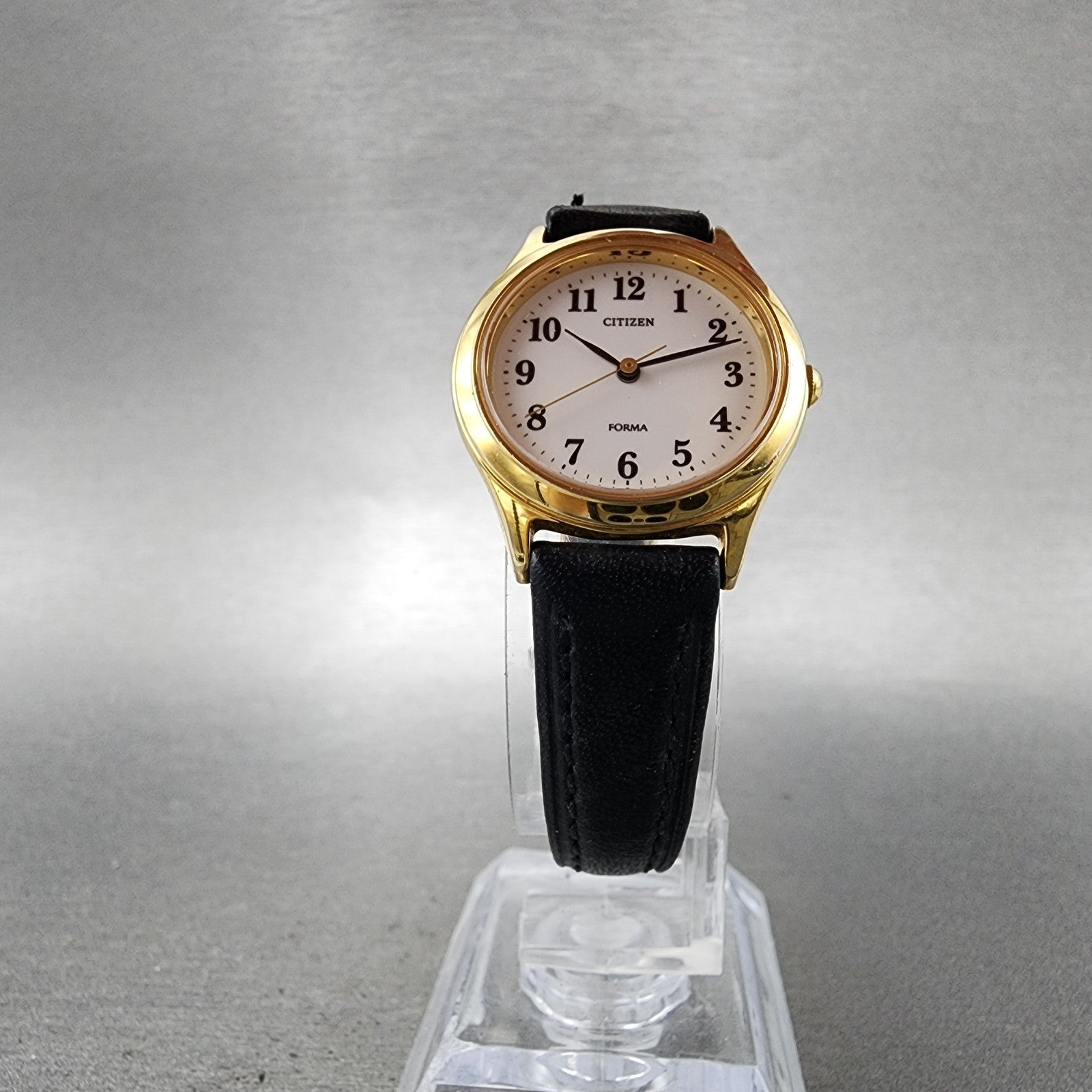 Citizen Forma Watch Women 24mm White Dial Gold Tone Round 5430F40063 New Batt5