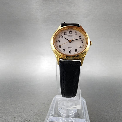 Citizen Forma Watch Women 24mm White Dial Gold Tone Round 5430F40063 New Batt5
