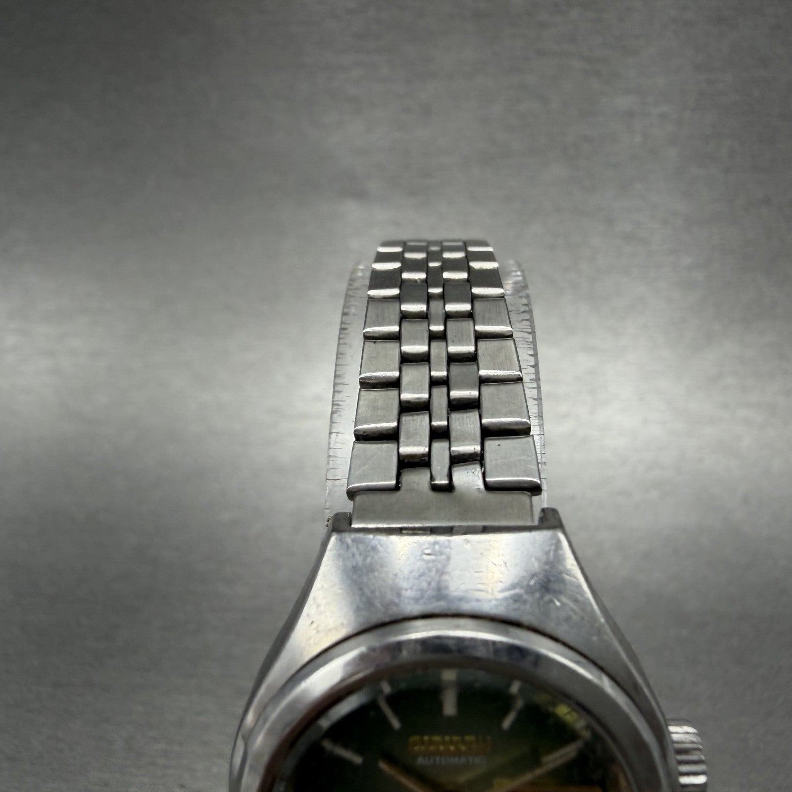 Citizen Automatic Watch Women 26mm Green Dial Steel Daydate Round Runs Vintage4