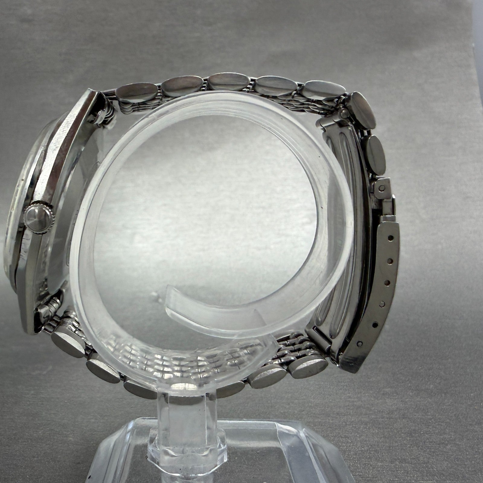 Seiko Lord Matic Watch Men 36mm Silver Dial Silver Tone Round 5601-9000 PARTS7