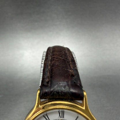Seiko Watch Women 26mm White Dial Gold Tone Round Vinatge V700-6091 New Battery4