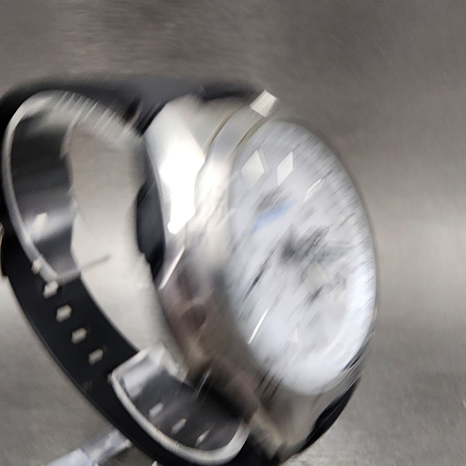 Casio Wave Ceptor Solar Watch Men 43mm White Dial Silver Tone Chronograph Runs3