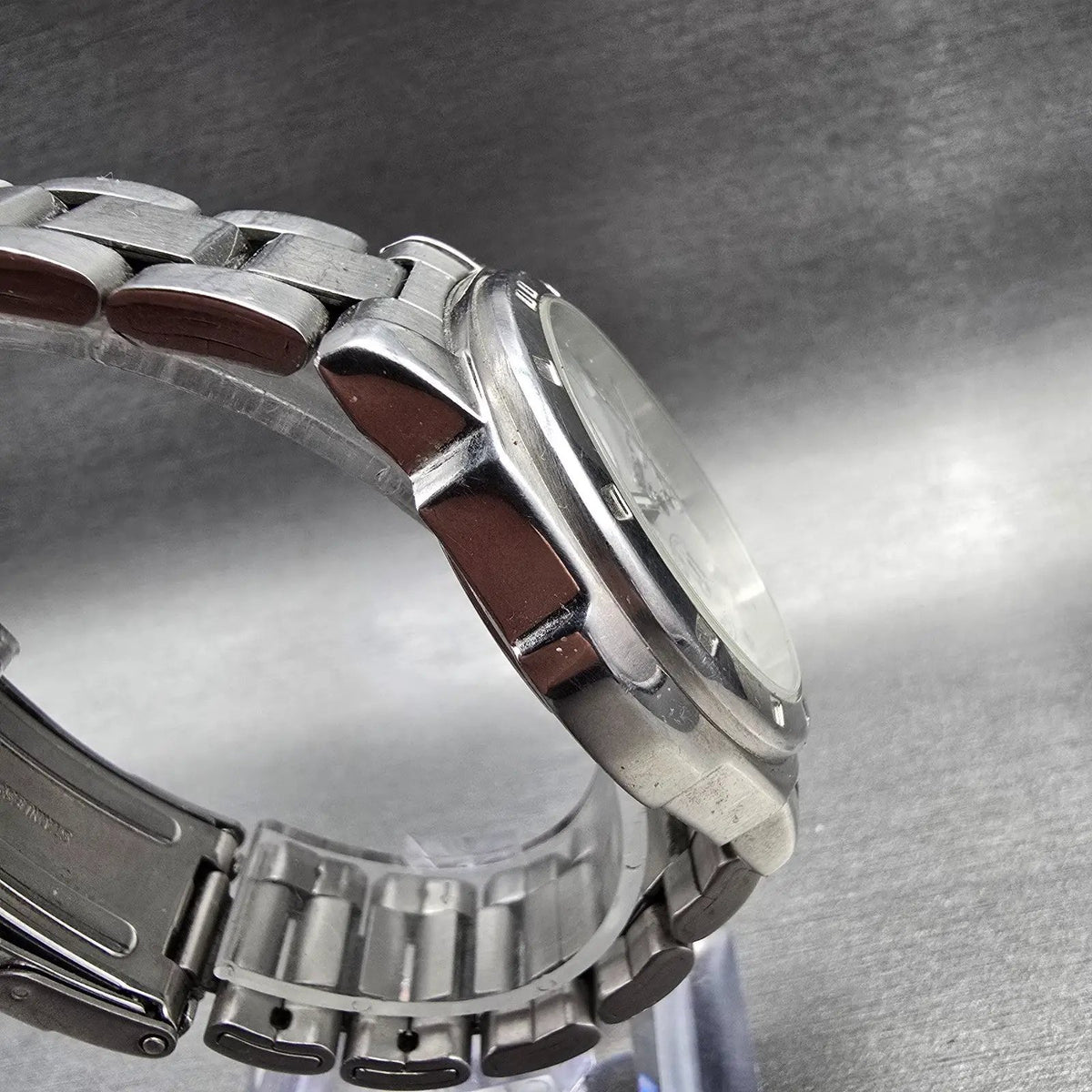 Seiko Chronograph Watch Men 40mm Silver Dial Silver Tone Date 7T92-0CA0 New Bat3