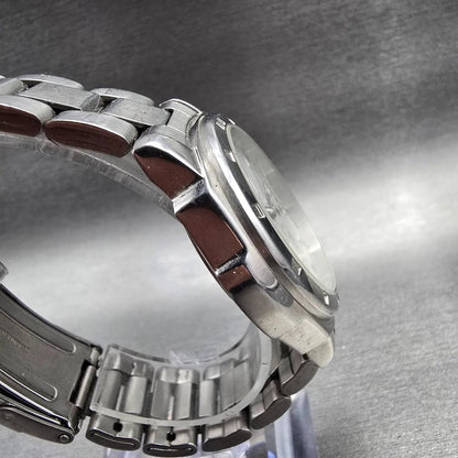 Seiko Chronograph Watch Men 40mm Silver Dial Silver Tone Date 7T92-0CA0 New Bat3