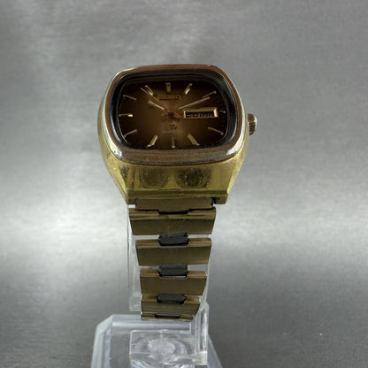 Seiko SQ Watch Women 26mm Brown Dial Two Tone Daydate 43037009 New Battery5