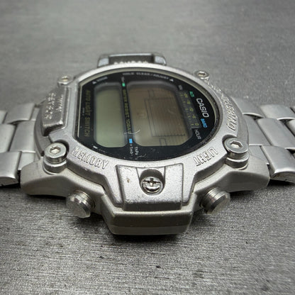 Casio ProTrek PRT-300 Watch Men 47mm Silver Digital Alit-Thermo PARTS4