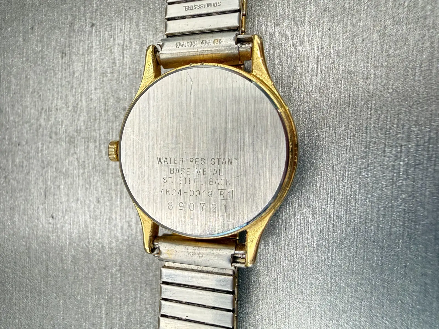 Seiko Moon Phase Watch Women 25mm Cream Dial Gold Tone Date 4K24-0019 New Batt10