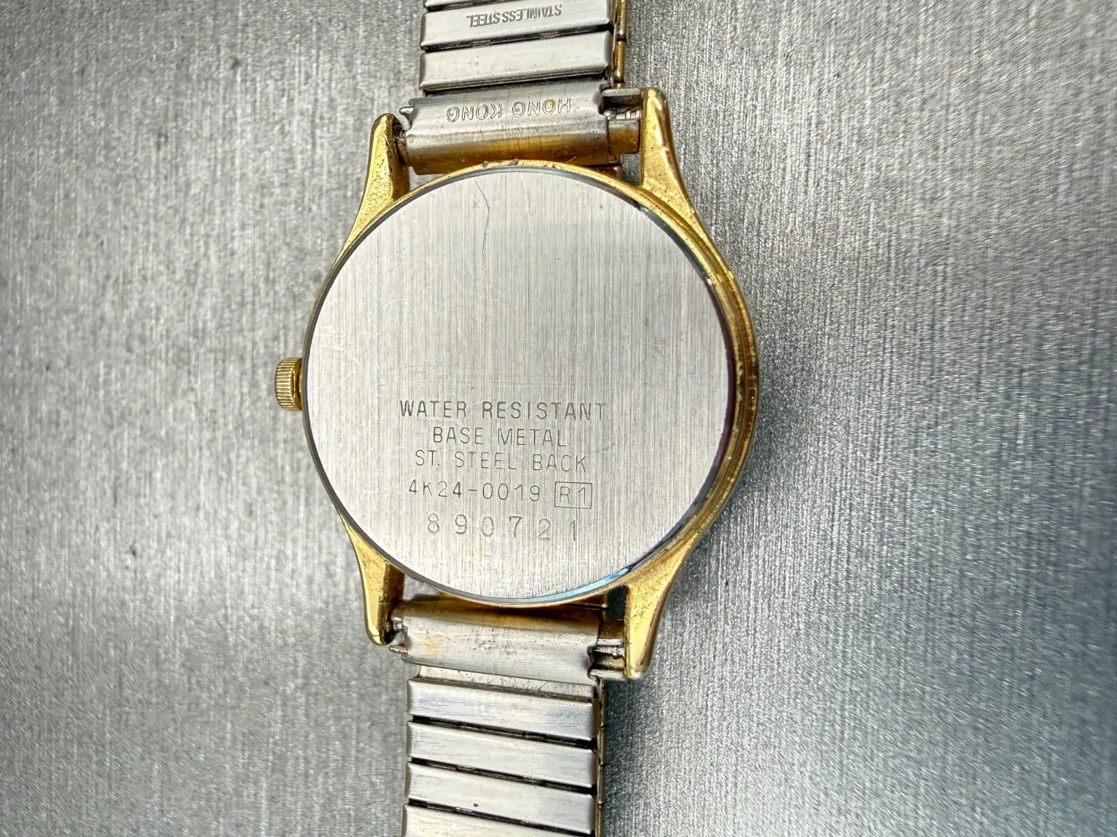 Seiko Moon Phase Watch Women 25mm Cream Dial Gold Tone Date 4K24-0019 New Batt10