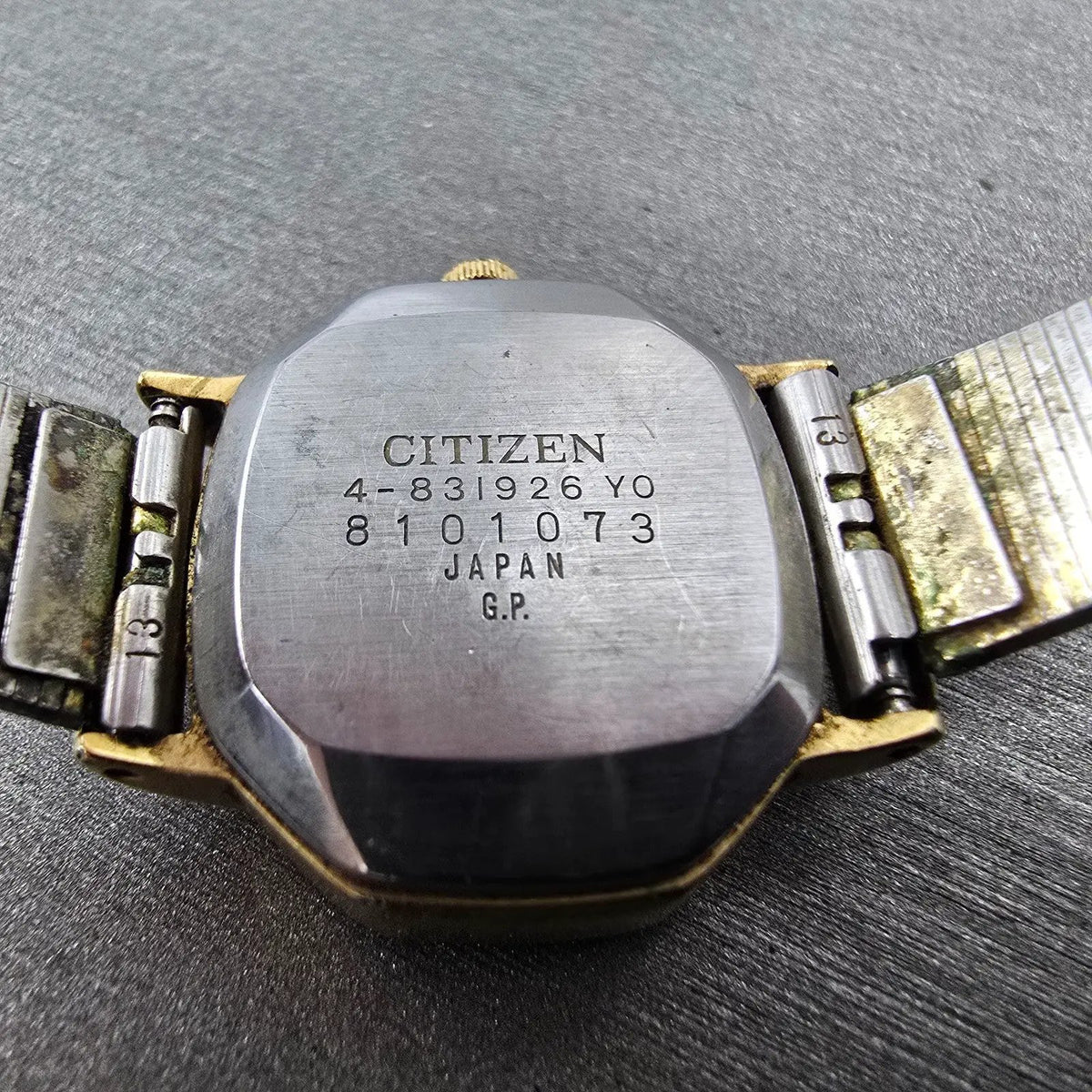 Citizen Castalia Watch Women 25mm White Dial Gold 4-831926 New Battery VTG JP9