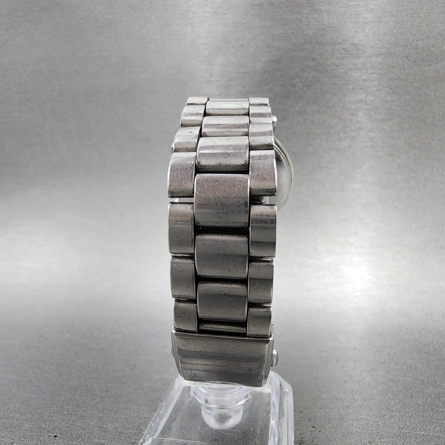 Seiko Lukia Chronograph Watch Women 34mm Black Dial Silver Tone Date New Battery7