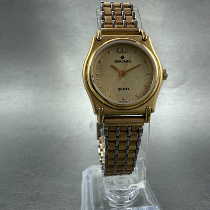 Junghans Watch Women 24mm Champagne Dial Gold Tone EWJ-1003L New Battery5