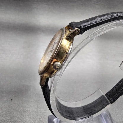 Seiko Watch Women 25mm White Dial Gold Tone Round 5421-0090 New Battery Vintage2