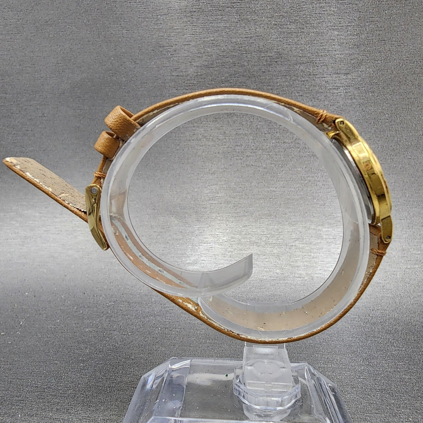 Seiko Watch Women 22mm Gold Dial Gold Tone Round 73210210 New Battery8
