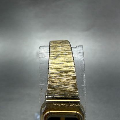 Citizen CQ Tank Watch Women 13mm Black Dial Gold Tone 2250-229932 New Battery4