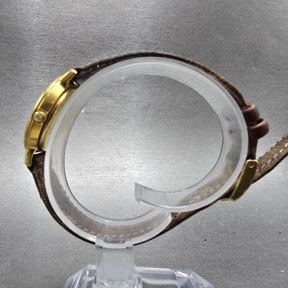 Movado 3000.2.L Watch Women 26mm Cream Dial Gold Plated Round New Battery6