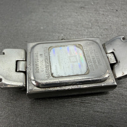 Givenchy Tank Watch Women 17mm MOP Dial Silver Tone Rectangle New Battery9