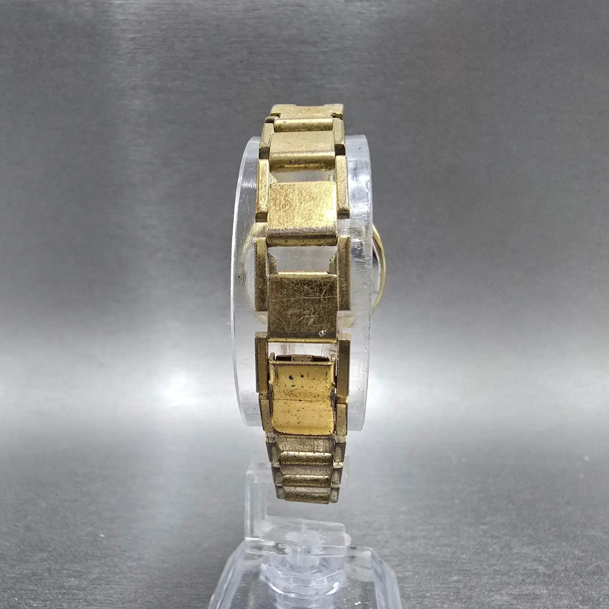 Seiko Watch Women 30mm Blue Dial Gold Tone Manual 11-0680 Vintage Runs PARTS8
