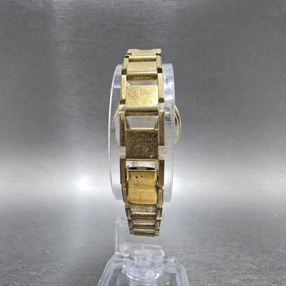 Seiko Watch Women 30mm Blue Dial Gold Tone Manual 11-0680 Vintage Runs PARTS8
