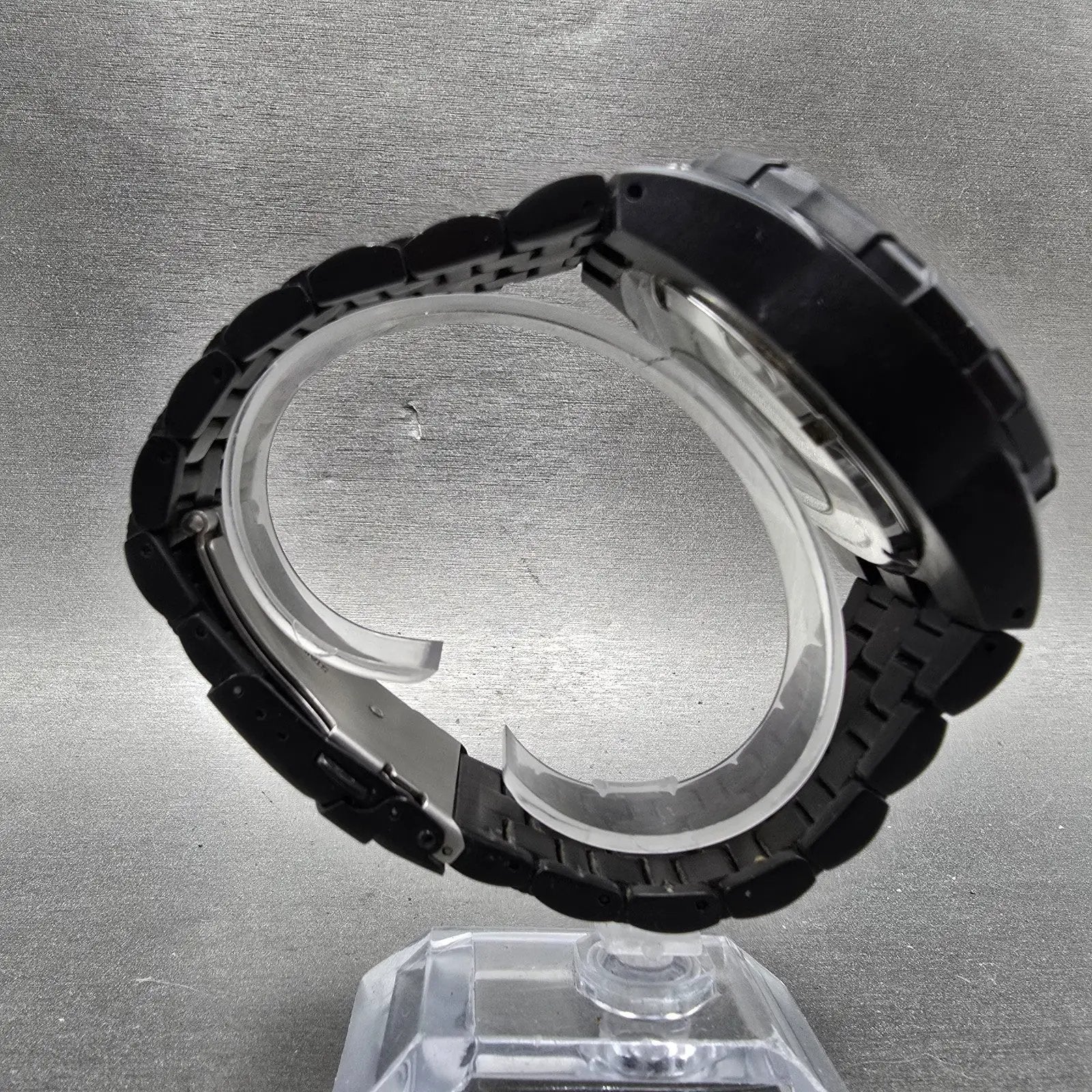 Android Corsair Skeleton Automatic Watch Men 49mm Black Dial Black Round Runs9
