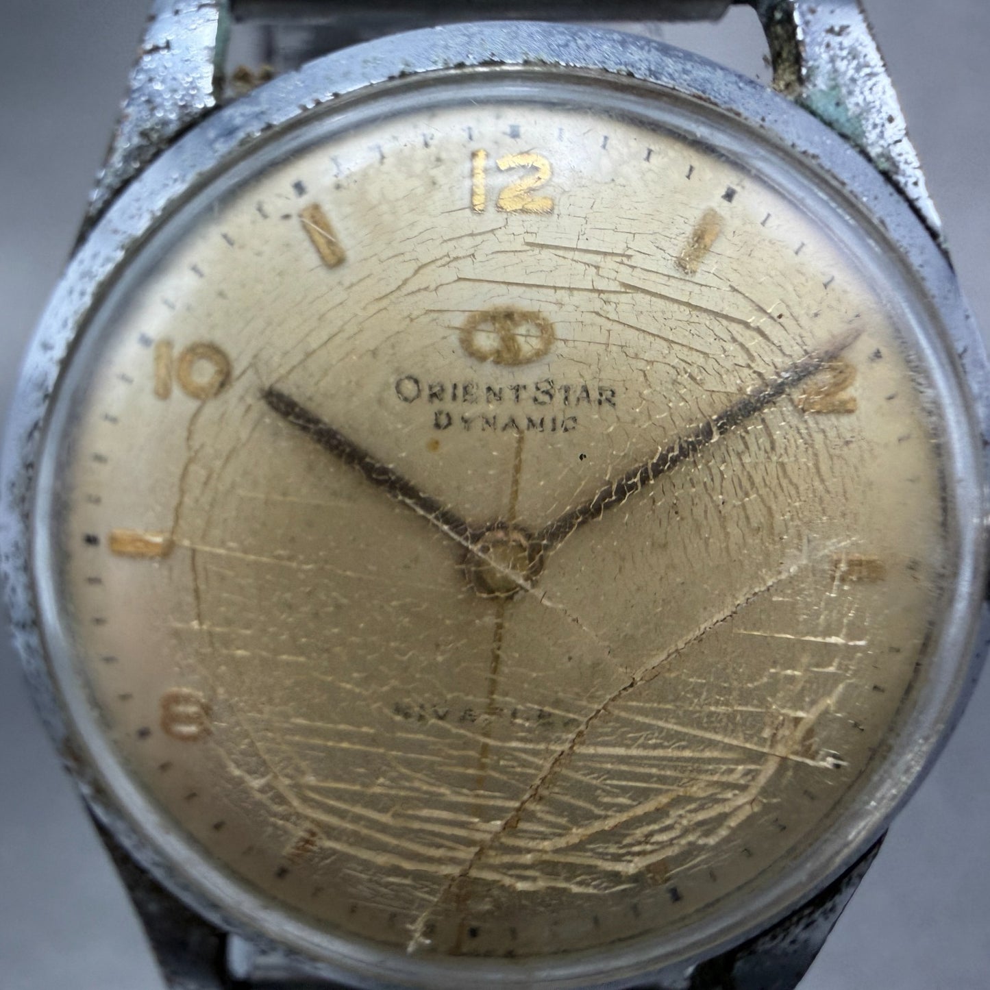 Orient Star Dyanmic Watch Unisex 33mm Cream Dial Silver Tone K13009T PARTS2