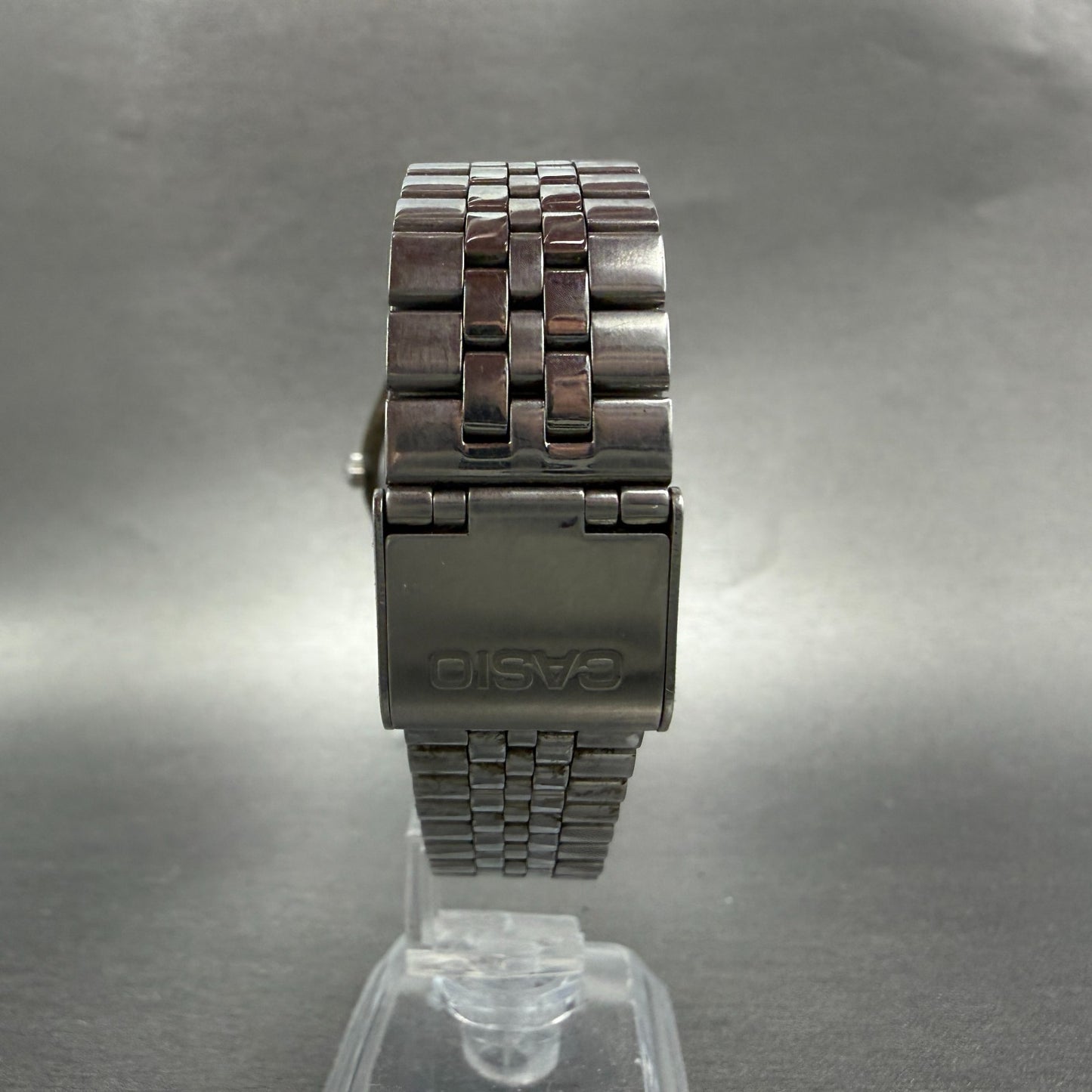 Casio Watch Men 36mm White Dial Silver Tone Round MTP-1129 New Battery Bracelet7