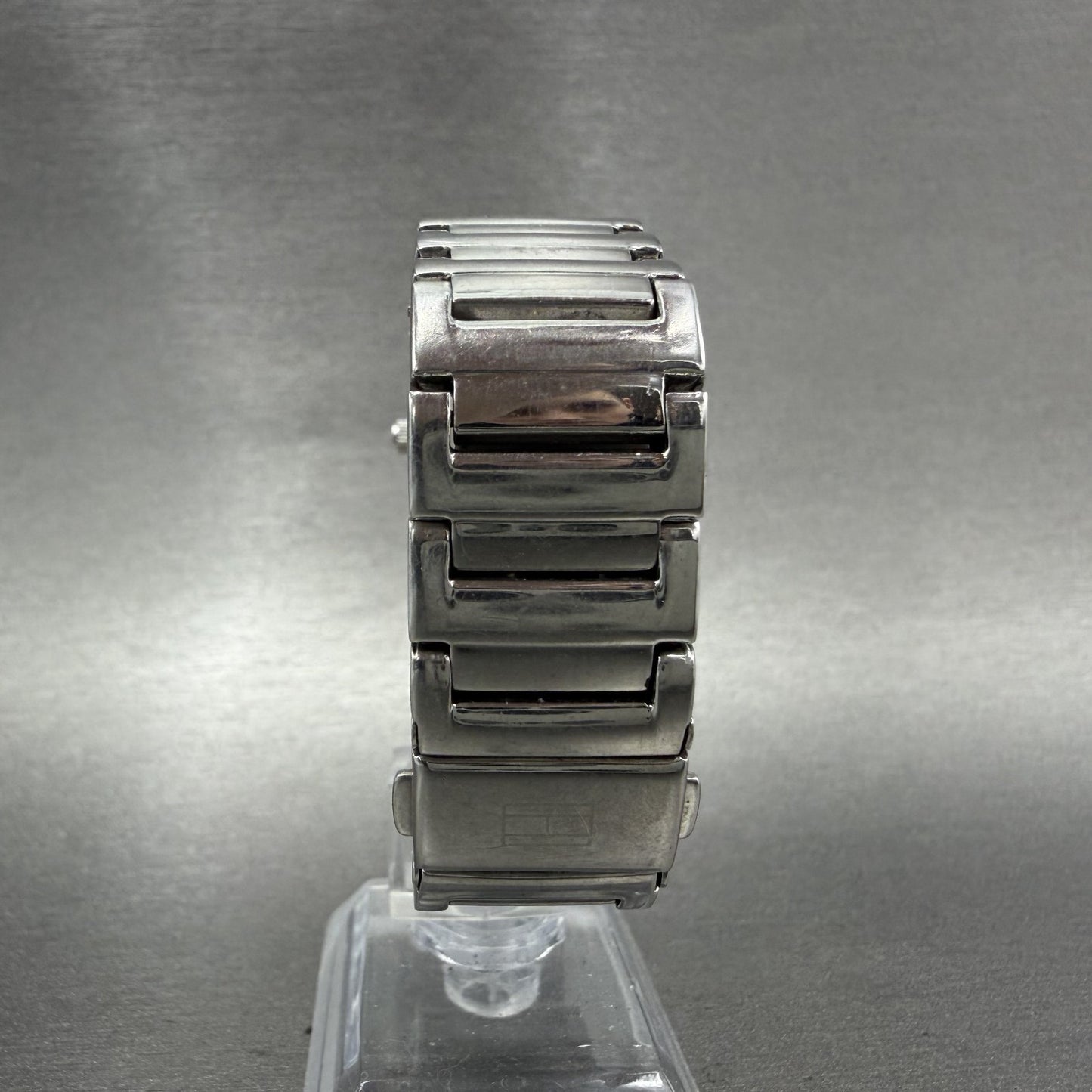 Tommy Hilfiger Tank Watch Women 20mm Silver Dial Silver Tone Rectangle New Batt7