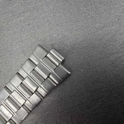 Seiko Bracelet 7mm Stainless Steel Silver Tone Tri Folding Clasp Vintage18